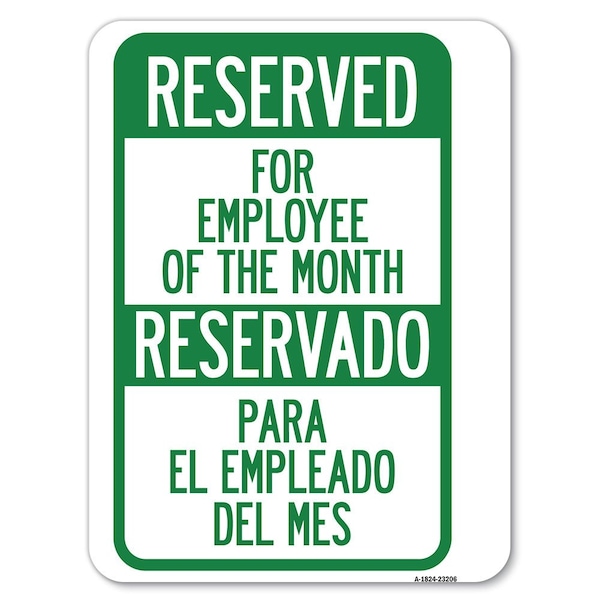 Reserved for Employee of the Month Reservado Para El Empleado Del Mes, A-1824-23206